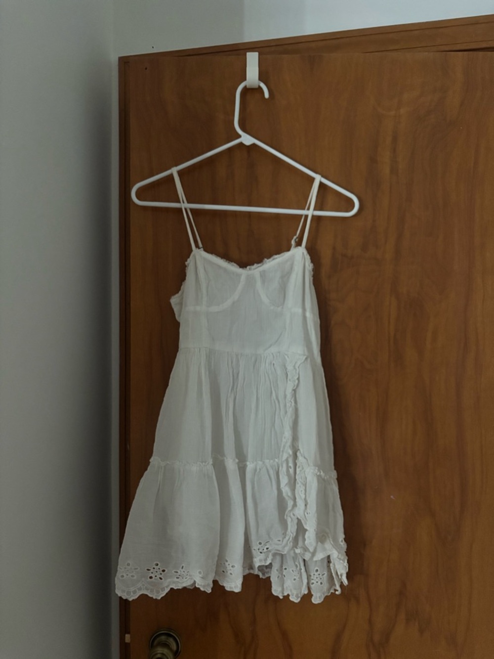 WHITE MINI DRESS - Picture 1 of 3